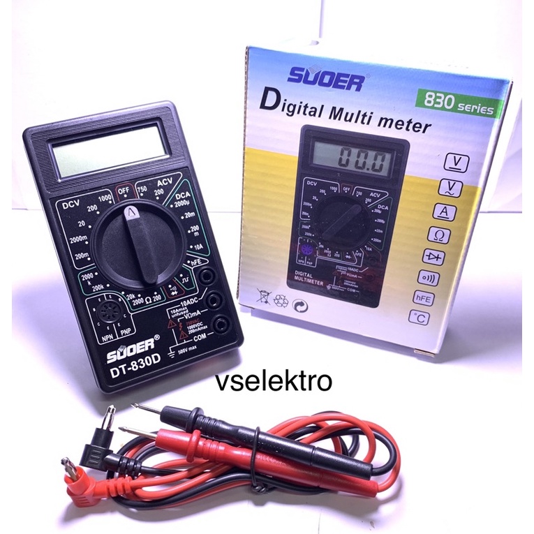 Small DIGITAL TESTER 830D/MULTI MINI DIGITAL TESTER/ SUOER DT830/ MULTI METER POCKER เครื่องมือวัดแร