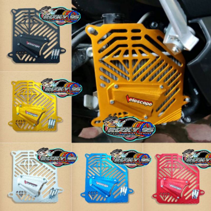 ฝาครอบหม้อน้ํา CNC สําหรับ Nmax NMAX เก่า Nmax ใหม่ aerox Lexi MAXI อลูมิเนียม CNC รุ่นเพชร