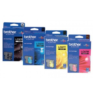 ตลับหมึก Brother LC 67 BK C M Y 4สี (nobox)