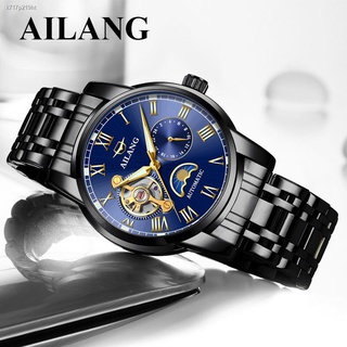 กระเป๋า▲✟✺สิบอันดับแรกแบรนด์ Ailang นาฬิกา tourbillon ผู้ชายกันน้ำอัตโนมัตินาฬิกาจักรกลแฟชั่นอินเทรนด์ผู้ชายนาฬิกา