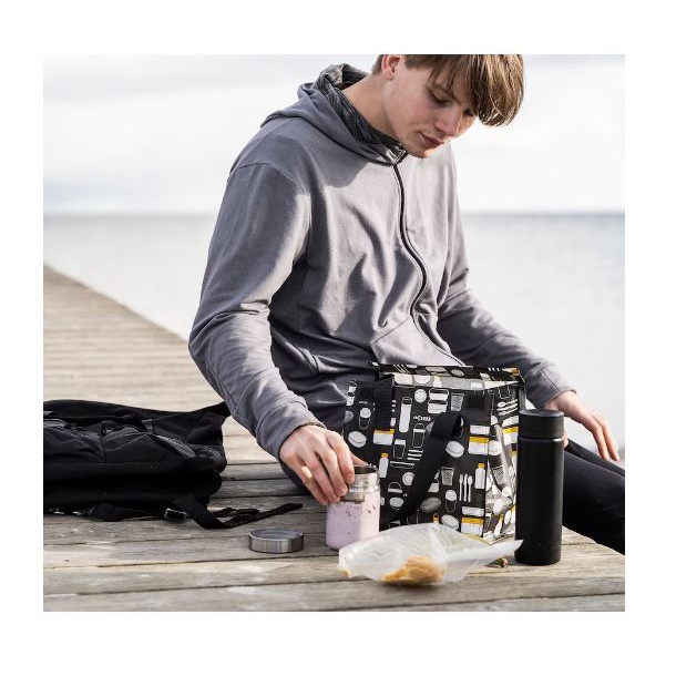 IKEA FLADDRIG ฟลัดดริก กระเป๋าใส่กล่องข้าว มีลาย รูปที่ 6