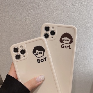 เคสโทรศัพท์มือถือคู่รัก กันหล่น รอบด้าน ลายกรอบรูป E3 สําหรับ iPhone Apple 13 11 12 pro max 11 XR 7 8plus