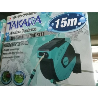 TAKARA โรลพร้อมสายTK-PLUS (AUTO REEL)  1/2 * 15 m