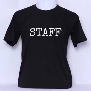 เสื้อสกรีนstaff(สกรีนด้านหน้า)หรือ(สกรีนด้านหลัง):) เสื้อผู้ชาย SOYW