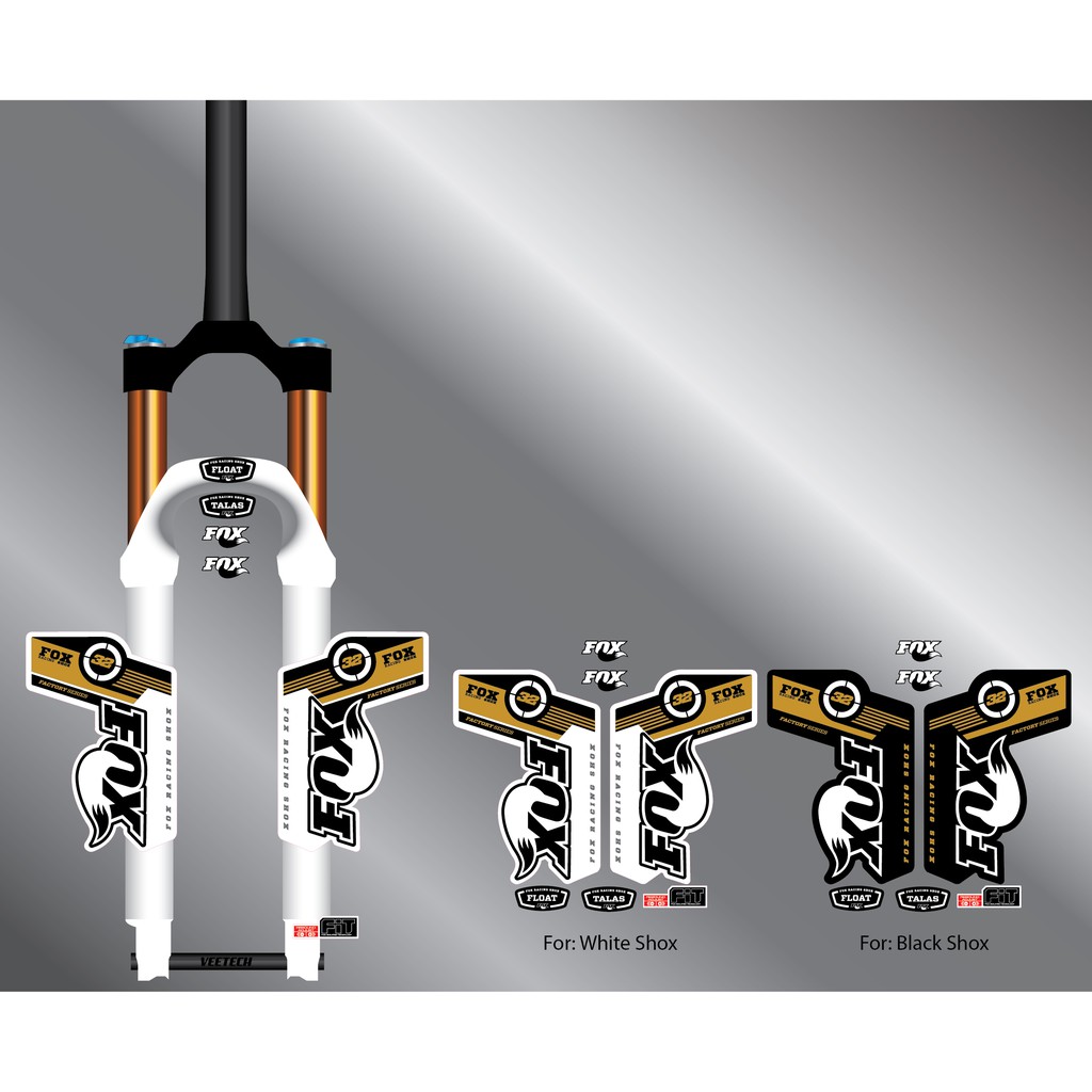 สติกเกอร์ ติดโช๊ค Fox 32 Factory Series