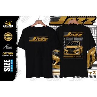 Kaos Honda Jazz GK5 Aggresive and Sporty Terbaru V2 Distro หวีผ้าฝ้าย 30S - Arsakha Clothing