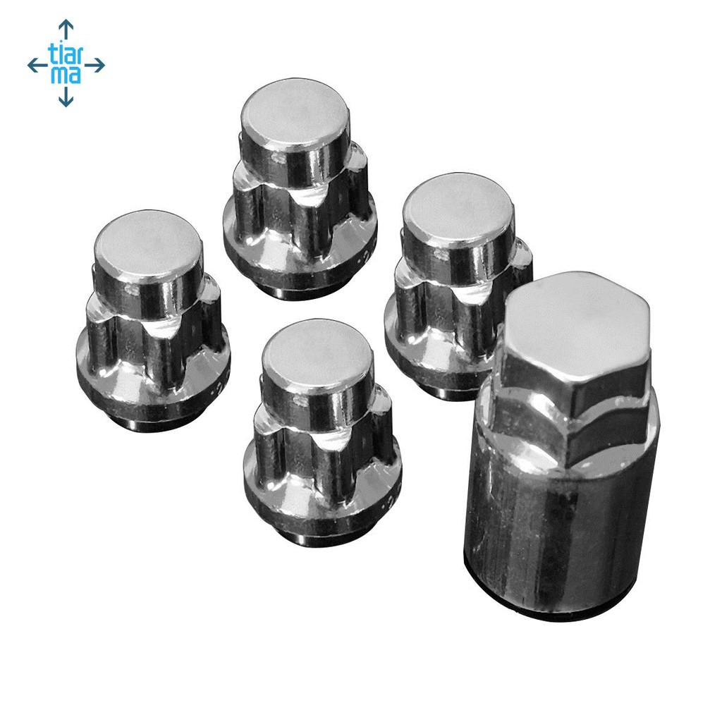 4X 12X1.5Mm Alloy Wheel Lock Nuts 60 Taped Security Bolts Key Anti