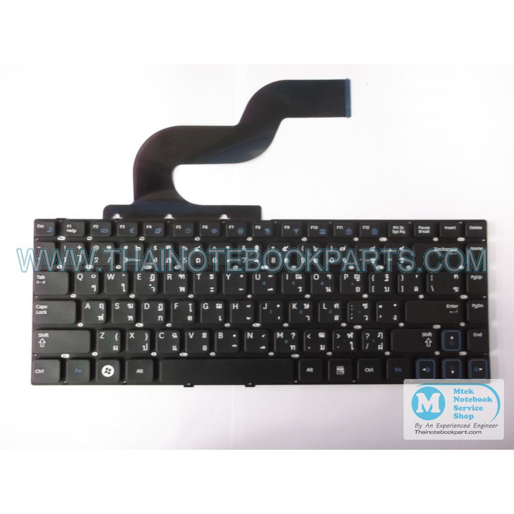 คียบอร์ดโน้ตบุ๊ค Samsung RV410, RV411, RV415, RV418, RV420, RV413 - CNBA5902939FBYNF Notebook Keyboard สินค้าใหม่, สีดำ