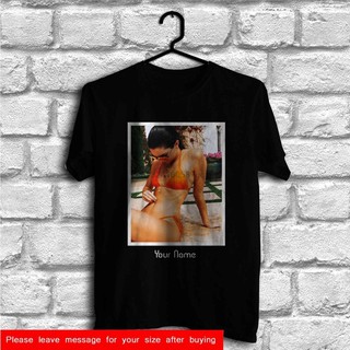 เสื้อยืดครอปเสื้อยืดแขนสั้น ผ้าฝ้าย พิมพ์ลาย Kendall Jenner สําหรับผู้ชายS-5XL