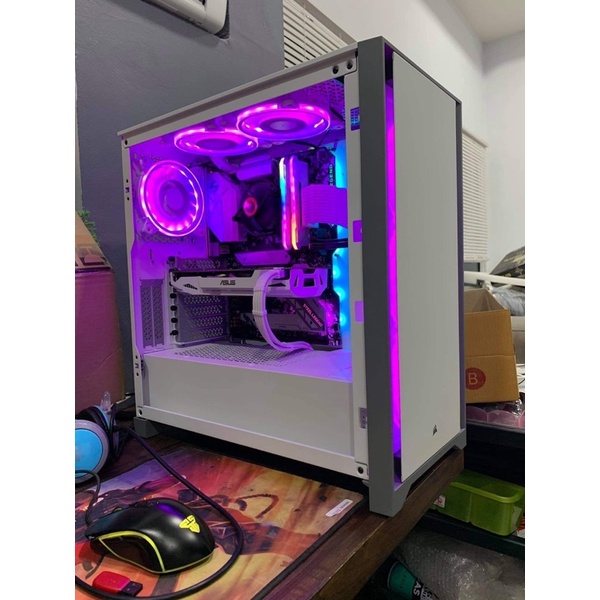 I5 10400F B460 steel legend  Ram 16gb rgb corsair ขาว Ssd m.2 480gb Gtx 1060 3g ขาว Psu 650w 80+ Cas