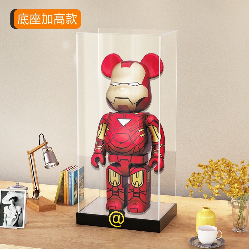 บล็อกตัวต่อ รูปตุ๊กตาหมี Bearbrick 1000% กันฝุ่น