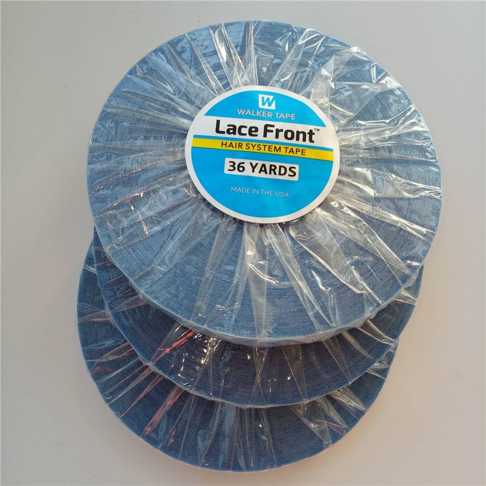 S.ESupport Walker Tape 36yards Blue Color Strong Lace Front สําหรับวิกผม Toupee กาวสองหน้าเทประบบผม