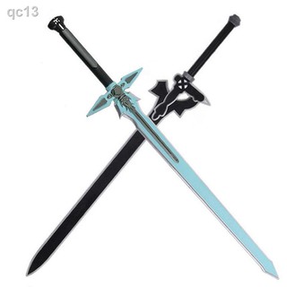 ดาบพิฆาตอสูร ดาบ ดาบไม้Sword Art Online COS Weapon Kirito 1:1 Black Interpreter White Chasing Darker Anime Toy