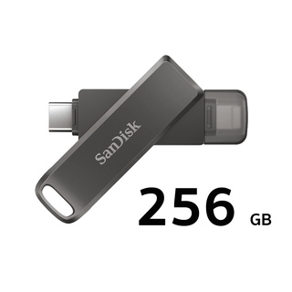 SanDisk iXpand Flash Drive Luxe 256G (SDIX70N-256G-GN6NE) แฟลชไดรฟ์ 2in1ใช้สำหรับ ไอ-Phone และ USB Type-C