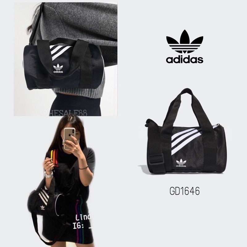 กระเป๋าอาดิดาสแท้💯 |พร้อมส่ง!! ADIDAS MINI NYLON DUFFEK BAG BAG กระเป๋าสะพายข้างผู้หญิง [GD1646]