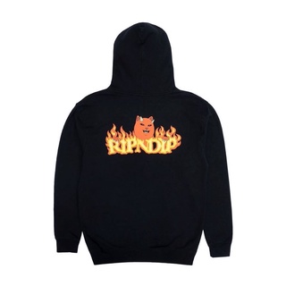 SLUM LTD - RIPNDIP SM22 Devils Work Hoodie Black