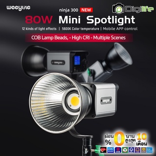 ผ่อน 0%** Weeylite LED Ninja 300 ( 80W , 5600K , CRI 95+ , Bowens Mount )-รับประกัน digilife 7 วัน