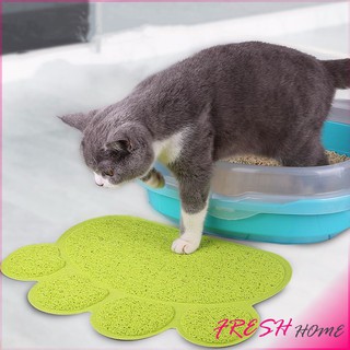 [A206] แผ่นดักทรายแมว พรมอุ้งเท้าแมวลับเล็บแมว Cat litter pad - Cat litter Mat