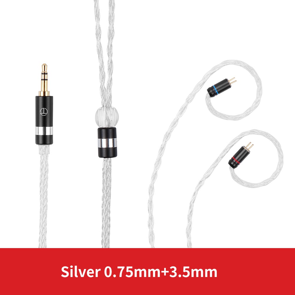 Trn T6 16Core เงินชุบ OCC ทองแดง Litz /3.5 มม.พร้อม MMCX/2PIN Connector อัพเกรดสายหูฟังสําหรับ TRN VX