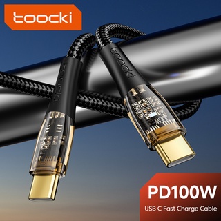 Toocki สายชาร์จ Type-C ชาร์จเร็วมาก PD100W 60W สําหรับโทรศัพท์ Xiaomi Samsung Android 6A USB C