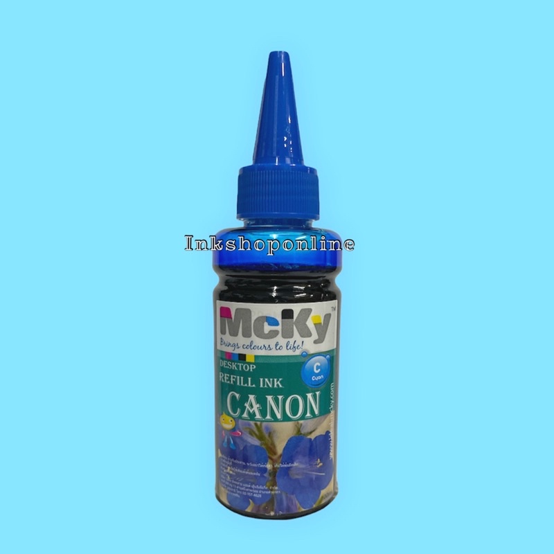 MCKY CANON  หมึกเติม แคนนอน ขนาด 100 ml. หมึก สำหรับ ปริ้นเตอร์ CANON   MP287 IP2770 E410 E480 E510 MG3170