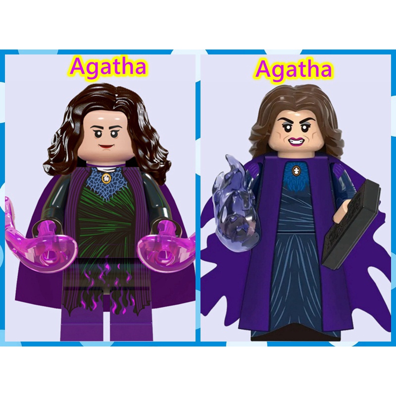 บล็อกตัวต่อเลโก้ รูป Marvel Agatha ขนาดเล็ก ของเล่นสําหรับเด็ก