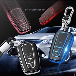 เคสกุญแจรีโมทรถยนต์ Smart Key Toyota แบบใหม่ล่าสุด 2020 แบบ 3 ปุ่มวัสดุคุณภาพด้วย TPUป้องกันการกระแทกได้เป็นอย่างดี