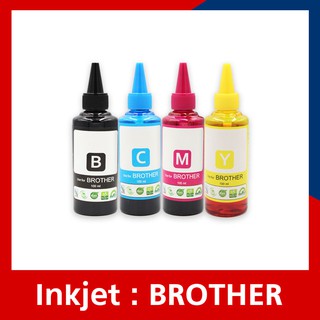 หมึกเติม /น้ำหมึก / Inkjet Brother 100 ml. 4 ขวด