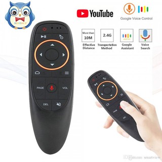 G10s (Gyroscope )Voice Remote Control 2.4G Wireless Gyroscope Air FLY Mouse MIC IR Learning for Android tv box