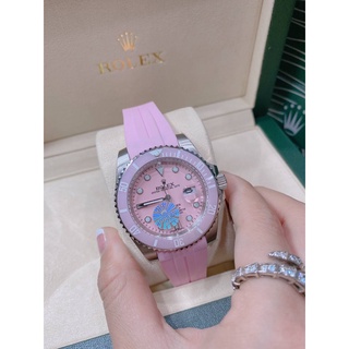 นาฬิกา rolex Watch Pink Ceramic สายยาง