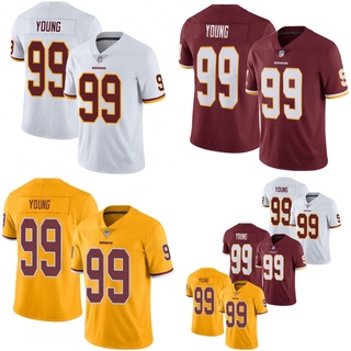 ของแท้ Legend Nfl olive Washington Redsk #99 เสื้อยืด พิมพ์ลาย young World Cup H828