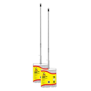 บีแมน ม็อบพาวเวอร์ ขนาด 14 นิ้ว x 2 ด้าม/  Beman Power Mop Jumbo 14" x 2 Pcs