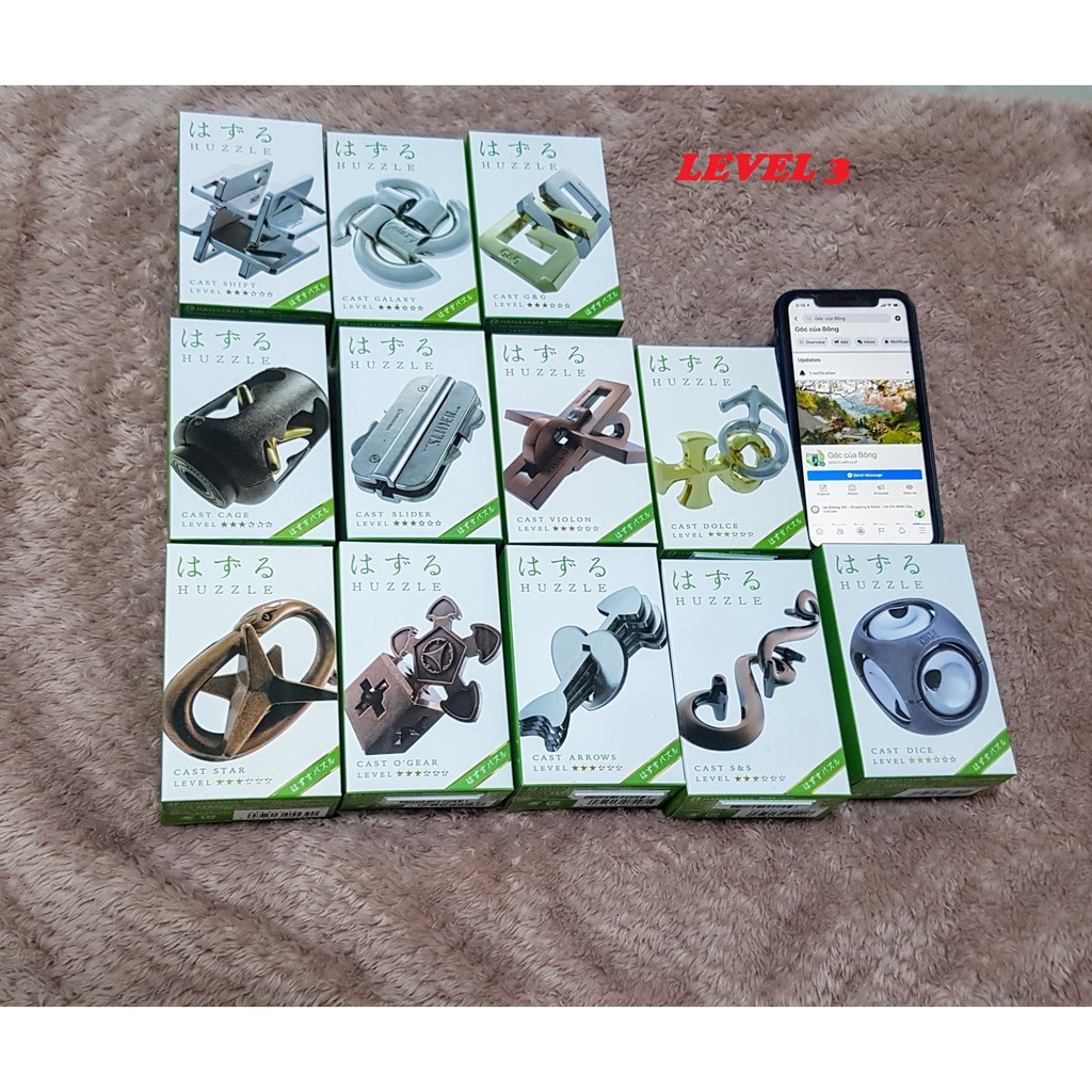 LEVEL 3 - Hanayama ของเล่นปริศนา Huzzle เหล็กญี่ปุ่น