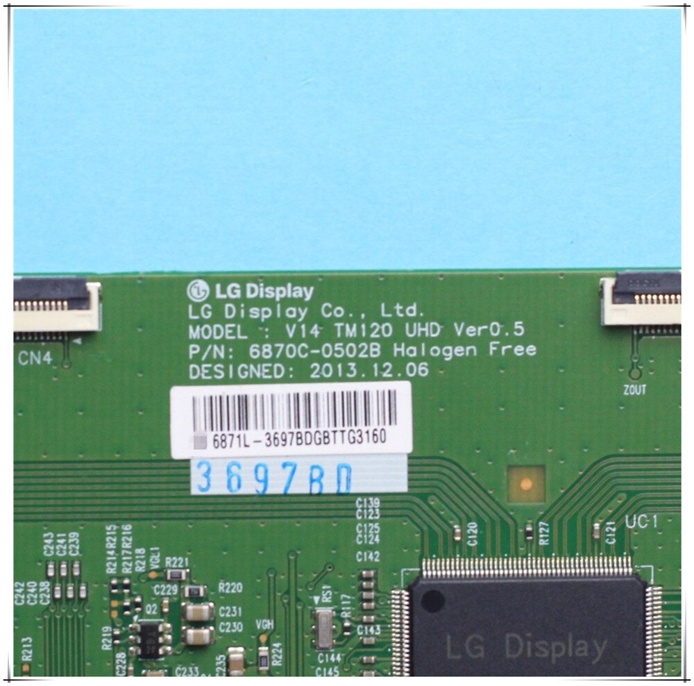 TM120 V14 Tcon 6870C-0502B UHD Ver0.5 42 49 55 ทีวีสําหรับ LG Logic Board T-con 6870C 0502B Mlc10 42