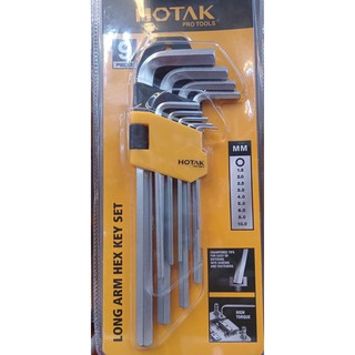 ประแจ แอล หกเหลี่ยม แบบ มม Hotak hex key set