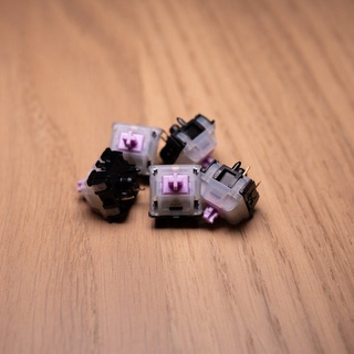 [Linear]  GATERON MINKS SWITCHES x1 สวิทช์จังหวะเดียวสีม่วงอ่อน น้ำหนัก 62g ลูกผสมระหว่าง milky yellow + Gateron ink