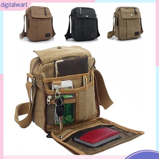 DG Mans Simple Causal Canvas Rucksack Multifunctional Outdoors Shoulder Sling Bag JHLQ