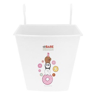 ตะกร้าใส่ของอเนกประสงค์มีหูแขวน WE BARE BEARS 5146 สีขาว Kitchen Storage Baskets&amp;Organization