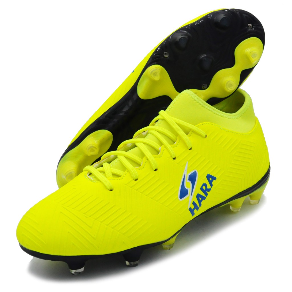 HARA Sports รองเท้าฟุตบอล รองเท้าสตั๊ด รุ่น F10 สีเหลือง