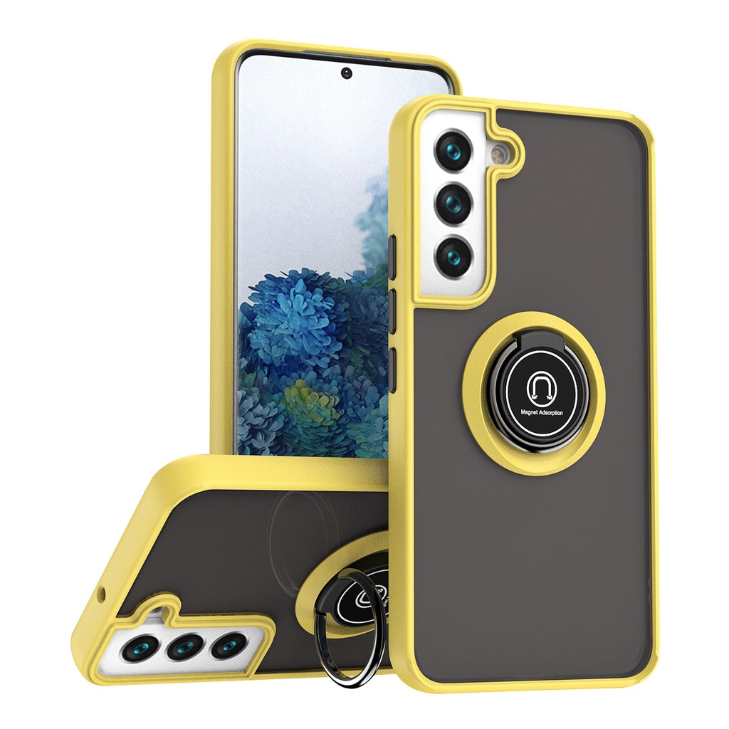 SAMSUNG แม่เหล็กโปร่งใสไร้สายชาร์จหนังกันกระแทกเคสโทรศัพท์สําหรับsamsung Galaxy Ultra S25 S24 S23 S22 Ultra S21 Plus S20 A55 A54 A34 A52 A71 A51 เคสโทรศัพท์ฝาครอบ