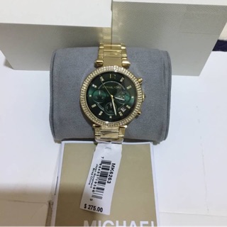 MK6263 Women Chronograph Parker Green Dial Gold Tone Watch สายทอง หน้าปัดเขียว สวยมากๆ