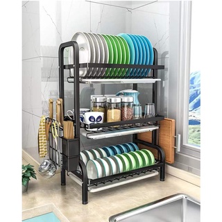 ช้ันวางเครื่องปรุง 3ชั้น ชั้นวางของ อุปกรณ์ในห้องครัว เก็บมีดไร้รู kitchen racks_buildmaster