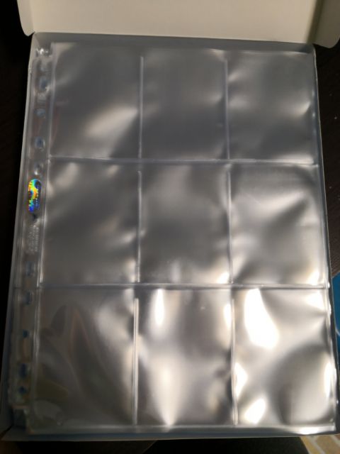 Ultra Pro Hologram Pages (9 Pocket) ไส้แฟ้ม 9ช่อง 11รู กล่องดำPlatinum ...