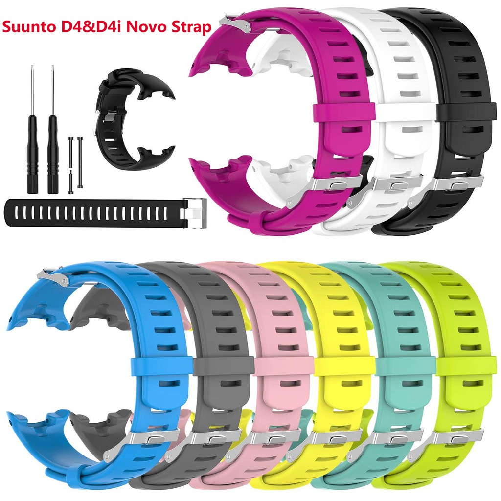 สําหรับ Suunto D4 / D4i, คลาสสิกเปลี่ยนสายรัดข้อมือนุ่มสําหรับ Suunto D4 / D4i Novo นาฬิกา, เหมาะกับ