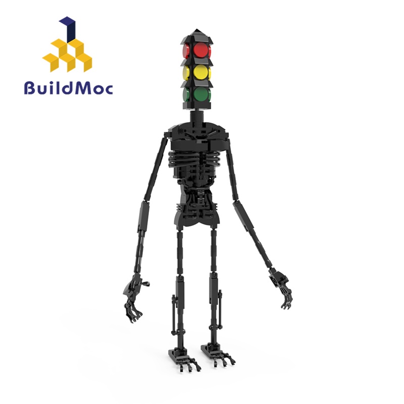 Buildmoc เลโก้ไซเรนหัวไฟจราจรอาคารบล็อกของเล่นเด็กของขวัญเลโก้สยองขวัญตํานานตัวเลขอิฐ