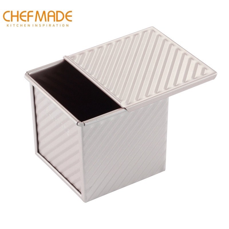 พิมพ์ขนมปัง 10x10x10 พิมพ์อบขนมปัง Chefmade ของแท้ ขนาด 250 g