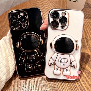 เคสโทรศัพท์มือถือ ลายนักบินอวกาศ พร้อมขาตั้ง หรูหรา สําหรับ OPPO A17 A57 A55 4G 5G 2022 A96 4G F5 A83 F9