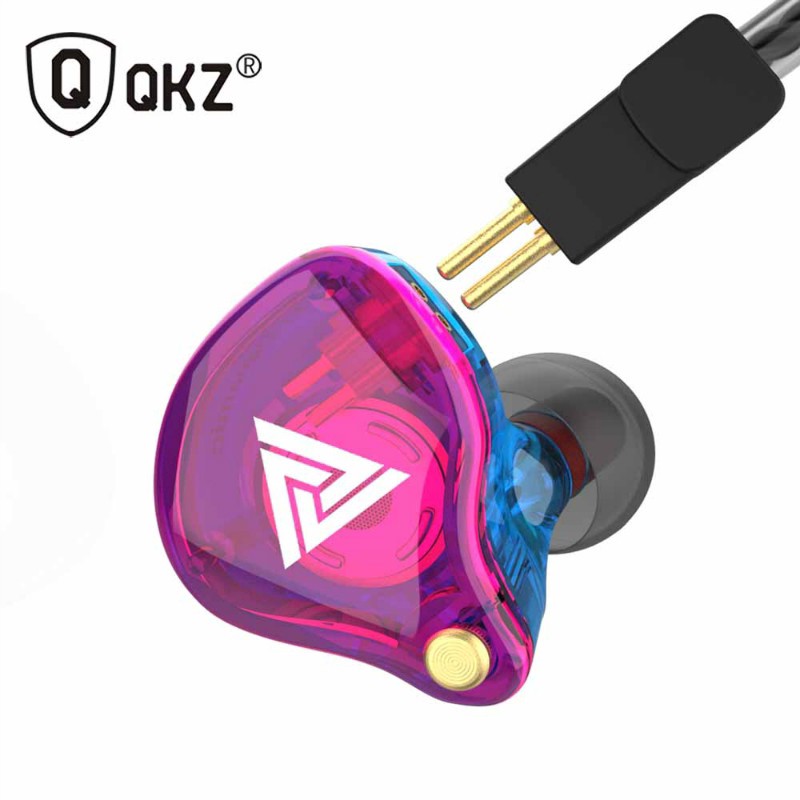 (มือ 2) QKZ VK4 หูฟัง IEM Dynamic Driver เสียงดี ใช้เล่นเกมดี เบสหนัก เปลี่ยนสายได้ มีไมค์ในตัว คุณภ