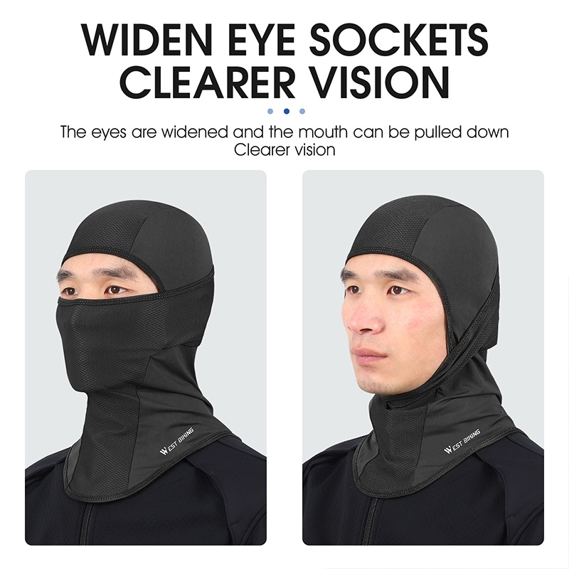 WEST BIKING ขี่จักรยานหน้ากากใบหน้าผ้าไหมน้ําแข็งกีฬาหน้ากาก UV400 ป้องกัน Balaclava ผู้ชายผู้หญิงฤดูร้อนขี่จักรยาน Anti UV ผ้าพันคออุปกรณ์ขี่จักรยาน — صورة 4