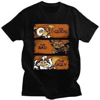 [100% Cotton] เสื้อยืด ผ้าฝ้าย พิมพ์ลาย Gizmo Gremlins 80s สไตล์เรโทร สําหรับผู้ชาย